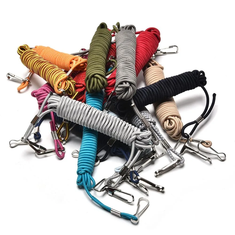 Durable Fishing Missed Rope Fish Pole Rod Protector Elastic Rubber Rope