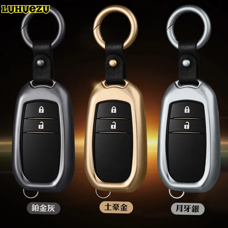 Luhuezu сплав брелок Кольца ключ Коробки сумка для Toyota Land Cruiser Prado Corolla Camry Горец
