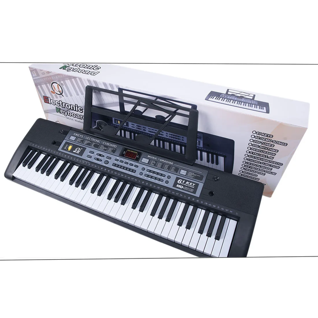 Elétrico com Suporte e Microfone Presentes das Crianças Venda Quente Teclas Crianças Música Digital Teclado Eletrônico Placa Chave Piano 61 8 teclado eletrônico placa chave piano elétrico com