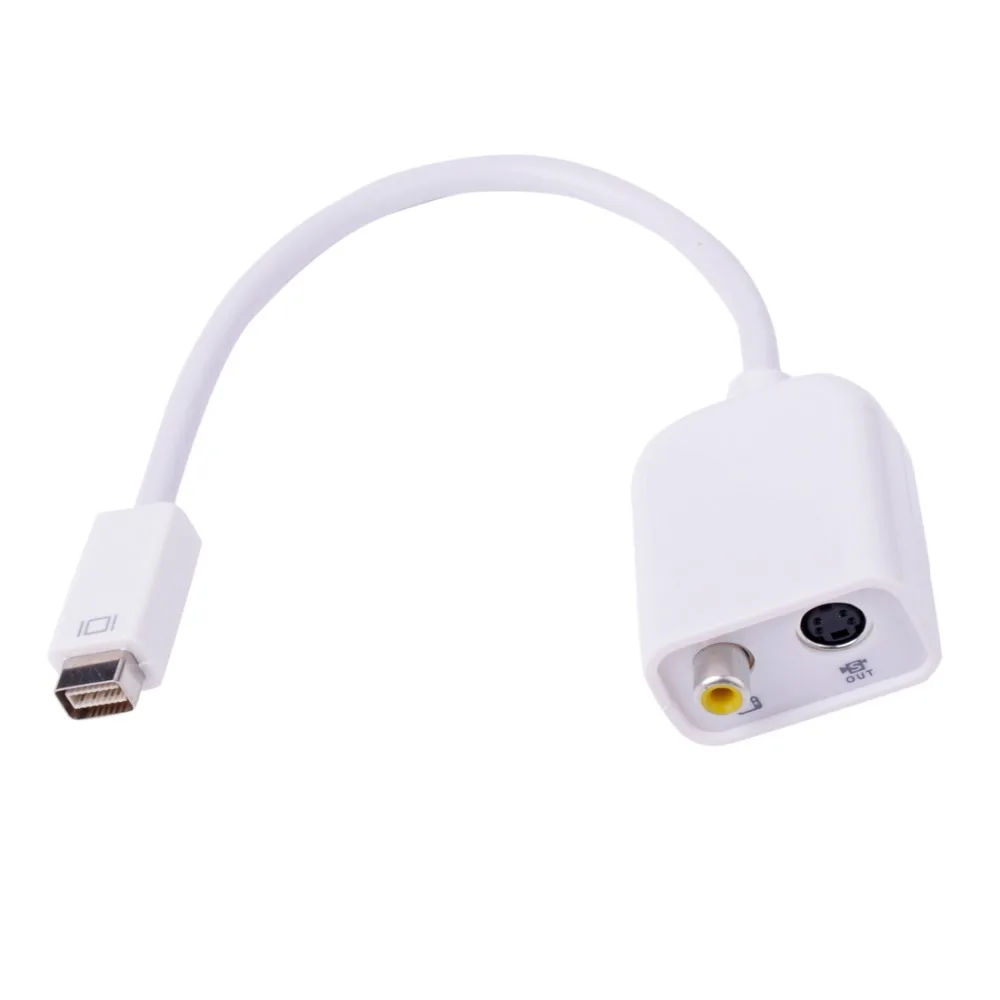 Mini Dvi To Rca Svideo Av Cable Adapter Converter For Apple Macbook