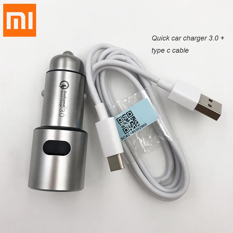 

Original Xiaomi QC 3.0 Car Charger Dual USB Port 2A type C Data Cable For Mi 8 8se 8 lite 9 9se 6 6X 7 plus Mix 2/2s Redmi 7 Pro