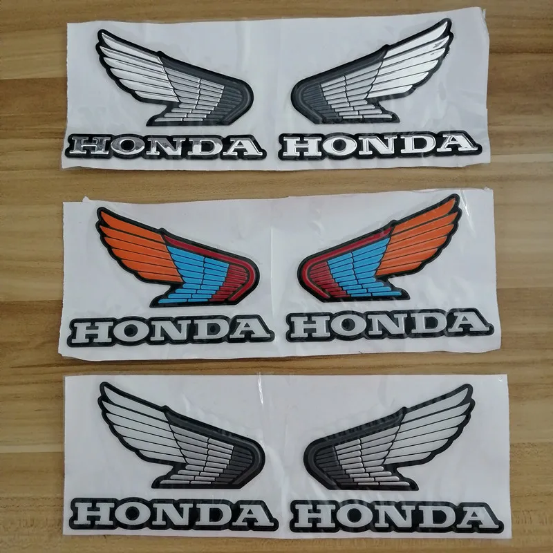 

3D Wings Logo badge emblem Sticker Motorcycle tank sticker Car Decal for Honda CBR cb 400 600 500 1000 badge sticker emblem