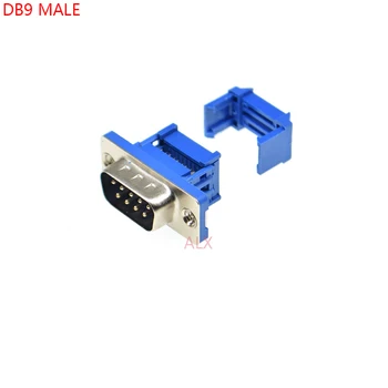 

5PCS DIDC9 DB9 MALE serial port CONNECTOR IDC crimp Type D-Sub RS232 COM CONNECTORS 9pin plug 9p Adapter FOR ribbon cable wire