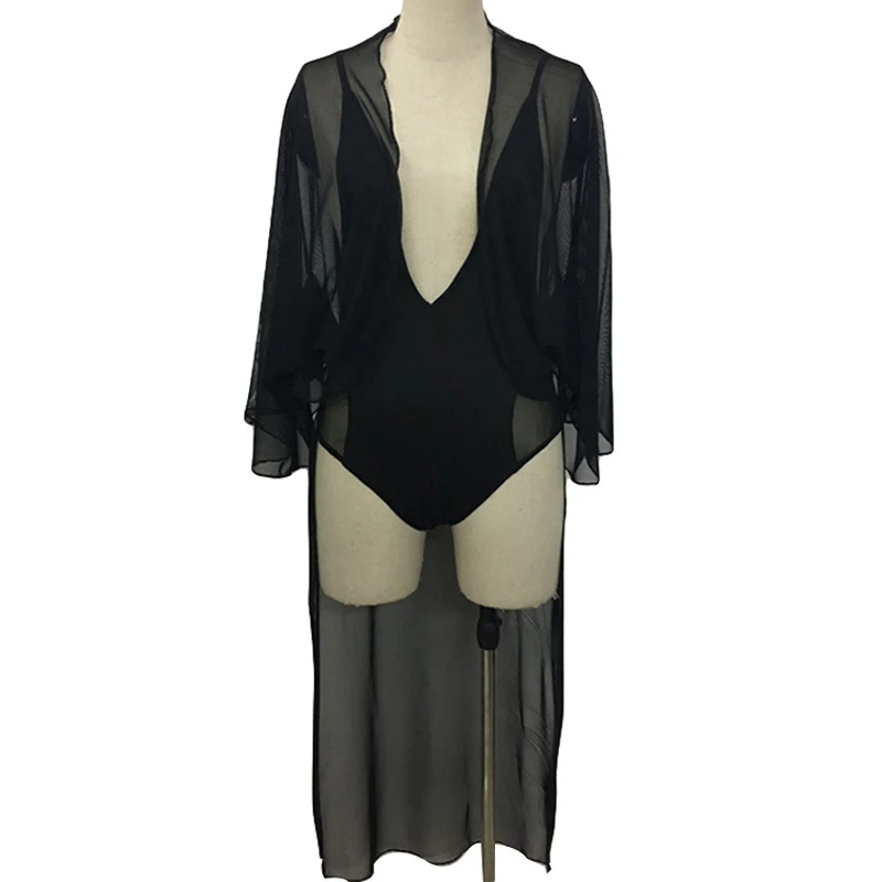 Charming Women Black Bodycon Bodysuit Sexy Deep V Backless Jumpsuit