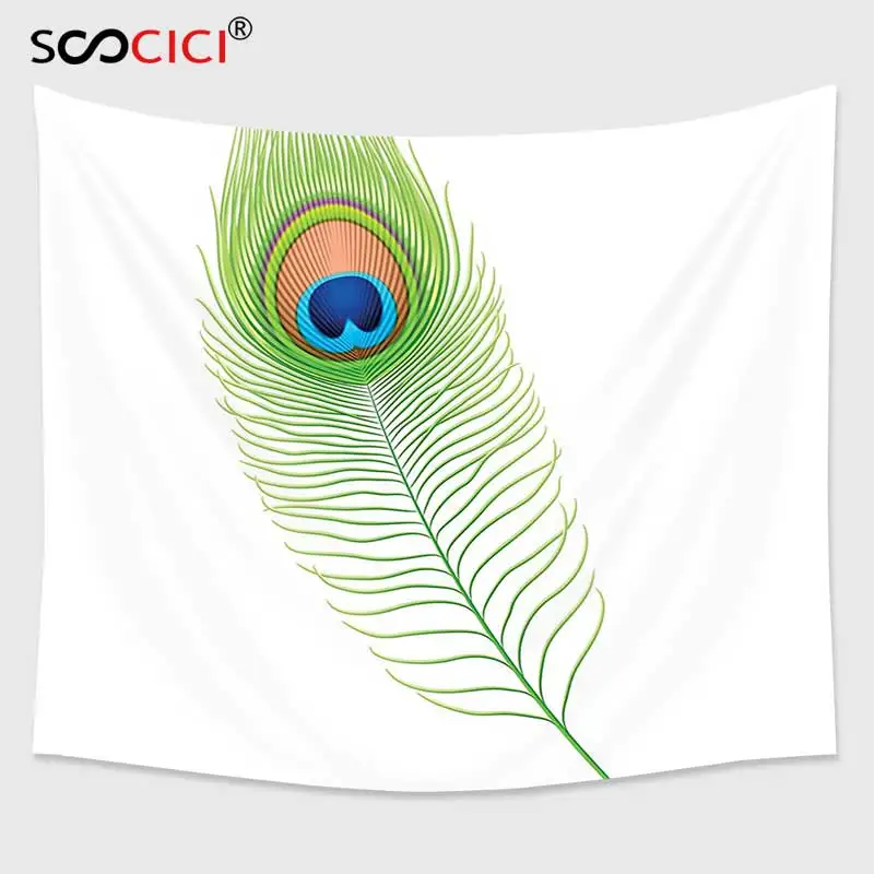 Cutom Tapestry Wall Hanging Peacock Decor Collection Illustration