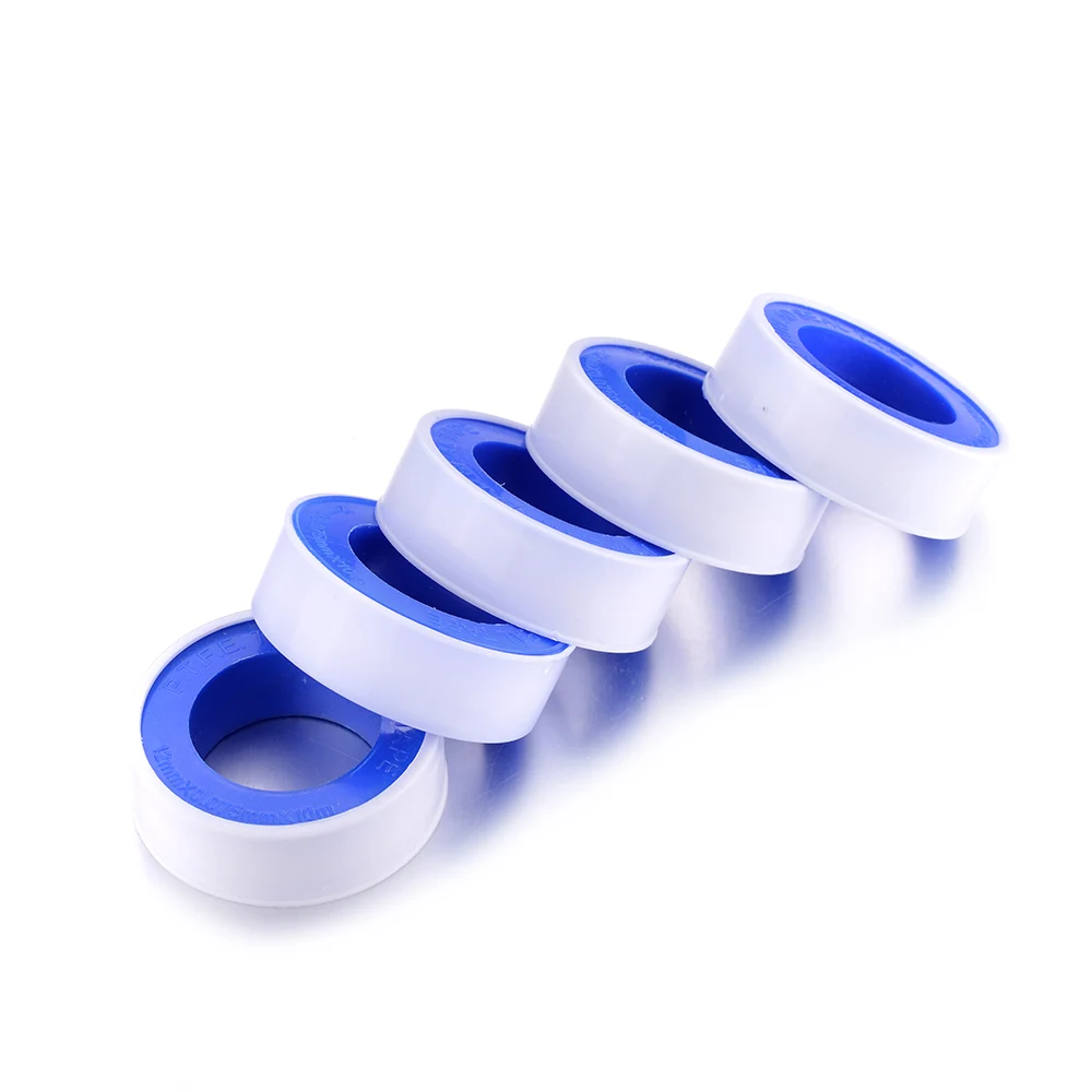 10x PTFE الموضوع ختم السباكة الشريط 12 مللي متر * 0.075 مللي متر * 10 m الأبيض تفلون مشتركة المياه النفط