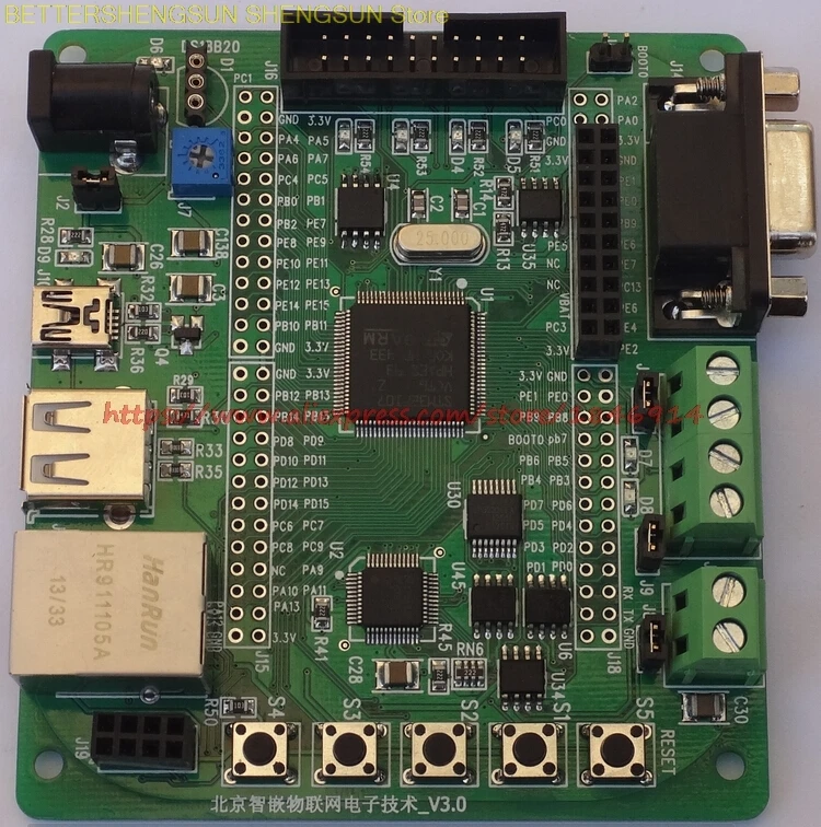 

STM32F107 development board / Ethernet /RC522/ 2 CAN/ 1 485/ Internet of things