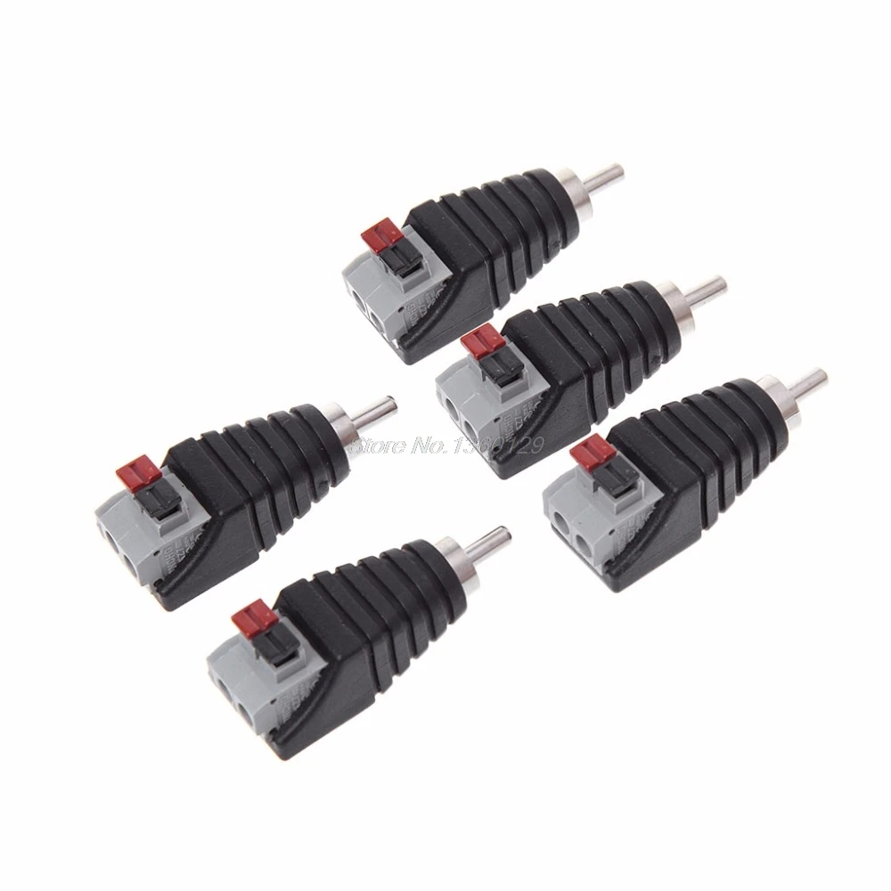 Новая колонка 5 шт. проводной кабель к разъему RCA штекер переходник ТВ