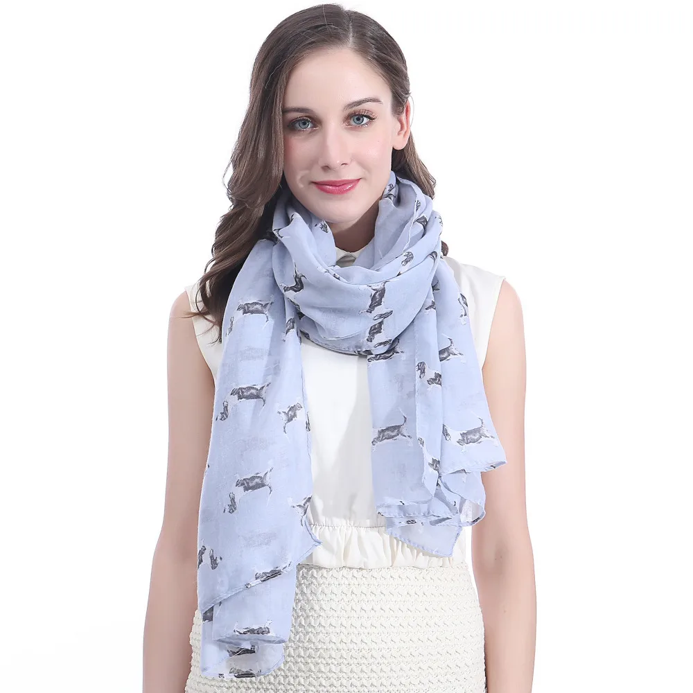 Шарф с принтом bассет хаунд шаль мягкая легкая большого размера|scarf shawl|printed scarfshawl