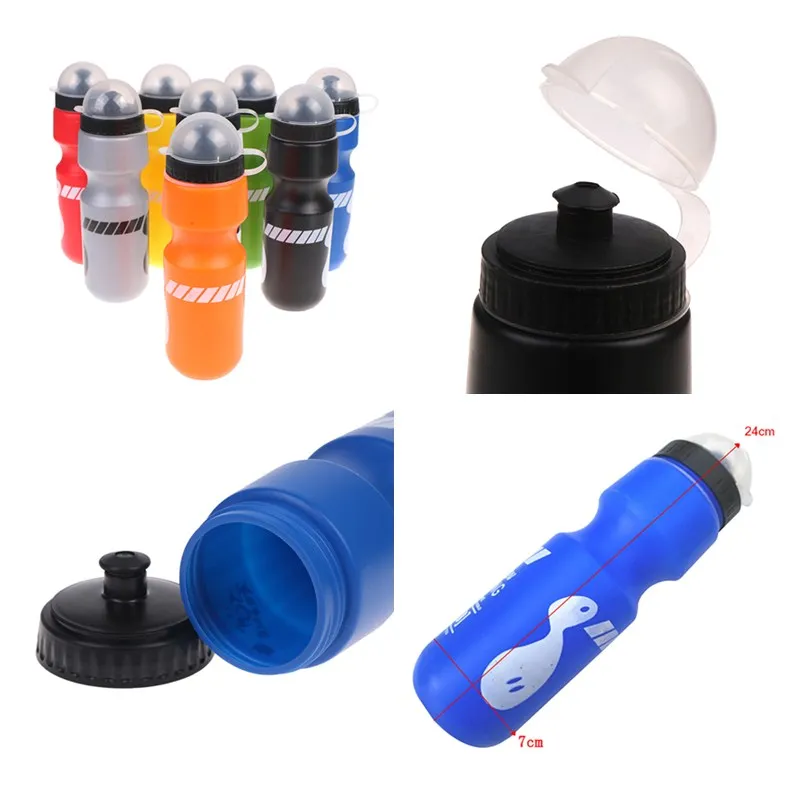 8 colors 750ml Portable Mountain Bike Bicycle Water Bottle Essential