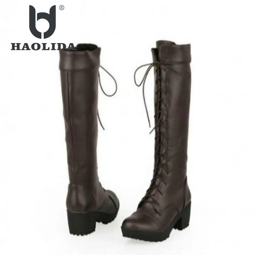 Kopen Hot Koop Herfst En Winter 2018 Fashion Hoge hakken vrouwen Laarzen Hoge Kwaliteit Zacht En Comfortabel Non slip vrouwen Laarzen