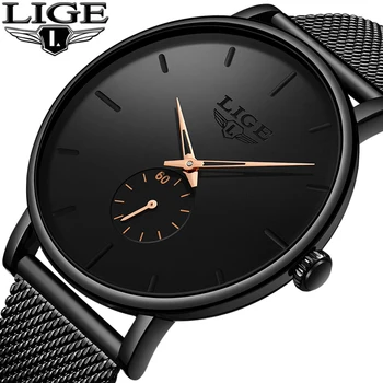 

LIGE Sports Date Mens Watches Top Brand Luxury Waterproof Casual Watch Men Ultra Thin Dial Quartz Watch Casual Relogio Masculino