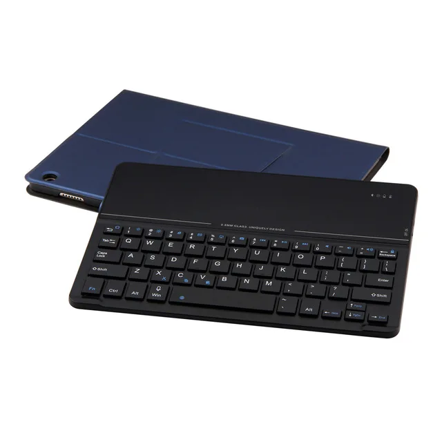 Для huawei MediaPad M3 Lite 10 10,1 BAH-W09 BAH-AL00 Bluetooth клавиатура портфель чехол-книжка+ подарок - Цвет: Blue