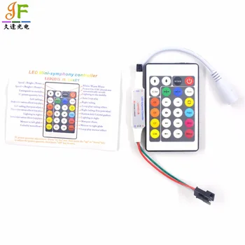 

DC5V/12V WS2812B/WS2811 24Keys Mini IR remote controller , 200 Change Max 1-512 Pixel for WS2812B WS2811 LED strip