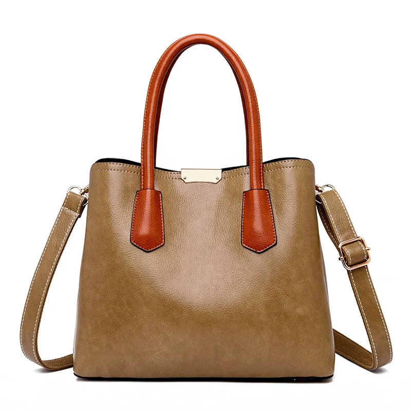 

Dropshipping 2018 Leather Bags Handbags Women Big Trunk Tote PU Shoulder Bag Ladies Large