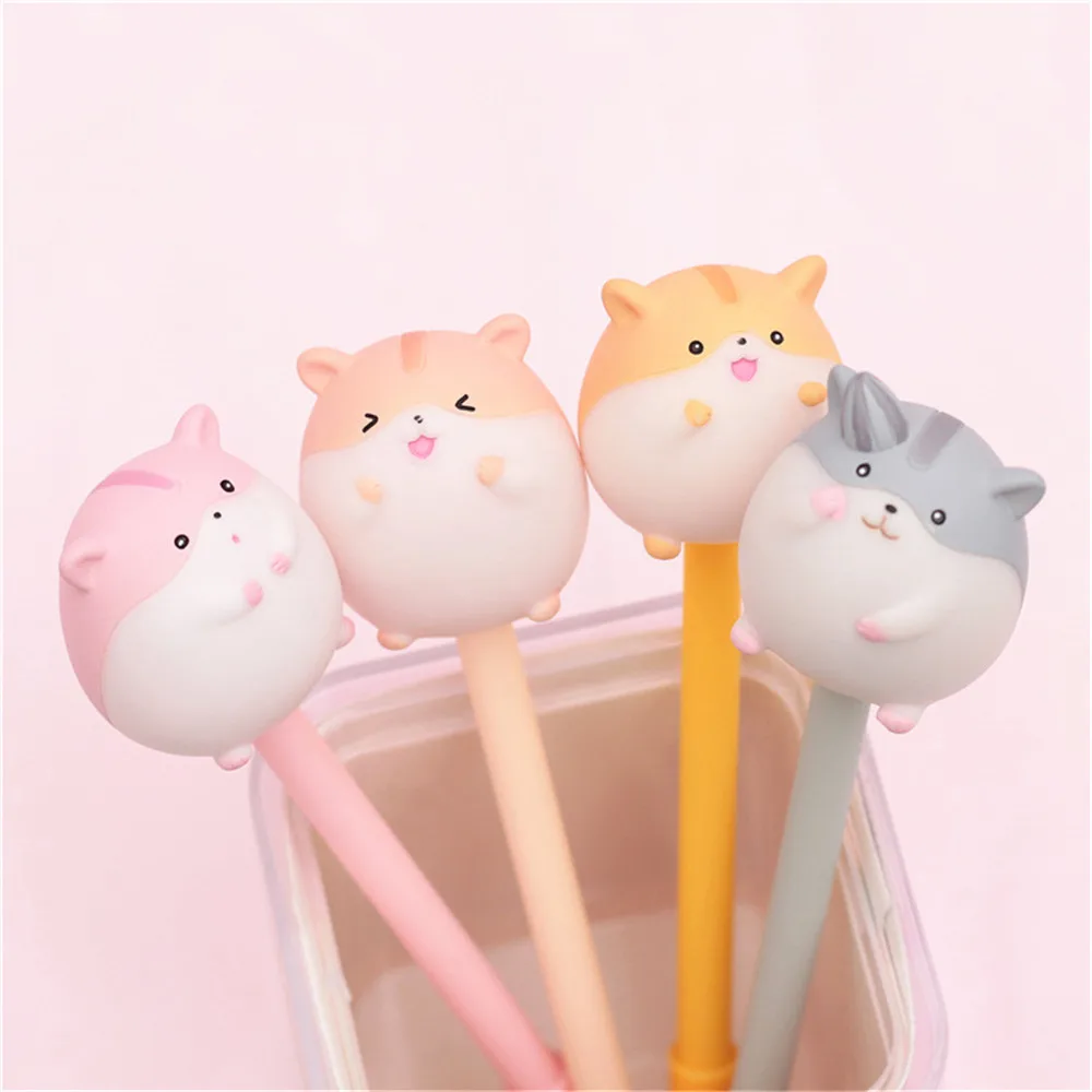 

1pc Cute Kawaii Cartoon Gel Pen Kawaii Stationery Promotional Gifts 0.5mm Black Ink Needle Pens Office School Writing Supplies