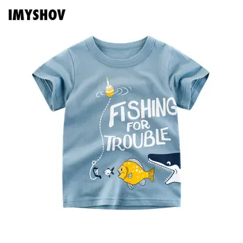 

Baby Boy Shark T-shirt Cotton Boys T Shirt Children Kids Tshirt Toddler Girl Tee Shirts Summer Clothes For Girls Tops Tshirts 7T