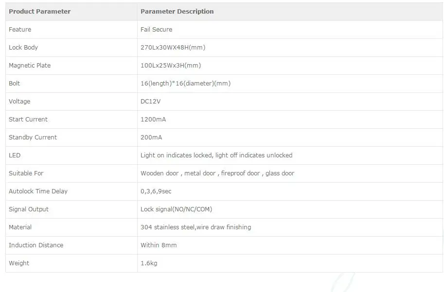 LPSECURITY 2000 кг силовой дверной замок для ворот, электрический замок для главного входа, дверной замок с ключами, таймер, функция задержки