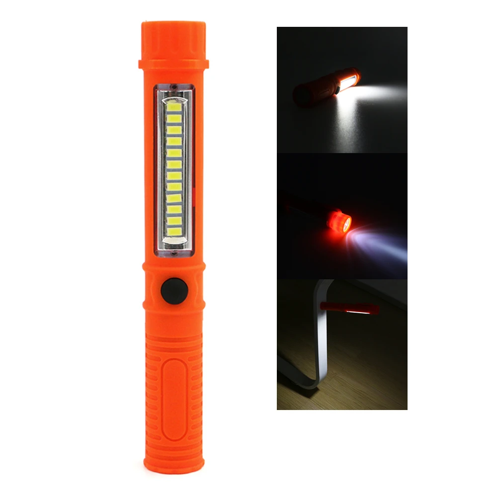 

COB 12-LED Mini Pen Multifunction Magnetic led Torch light Handle Flashlight Work Hand Torch USE 3*AAA batteries Freeshipping