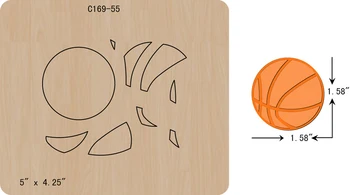 

New basketball Wooden die Scrapbooking C-169-55 Cutting Dies