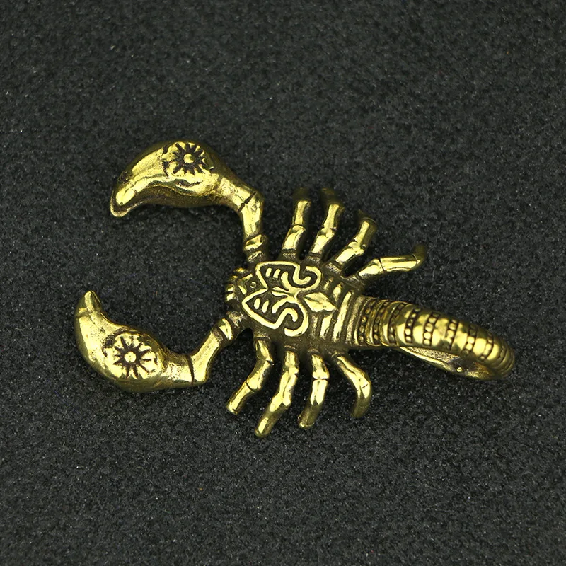 Brass Scorpion Figurines Statue Home Office Ornament Animal Figurines