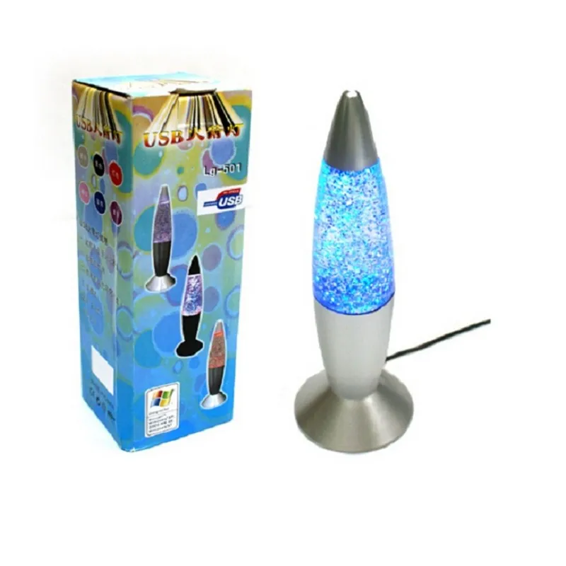 FENGLAIYI украшения дома 3D ракета мульти-Цвет изменить лава лампа RGB светодиодный вспышка вечерние настроение Ночная Детский подарок прикроватная лампа