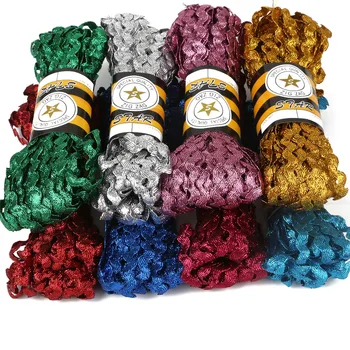Nuovo Arrivo 15 Yards/lotto 8 millimetri Multi Colore Terylene Nastri Metallic Ric Rac Zig Zag Nastri Per Il FAI DA TE accessori Dell'arco dei capelli