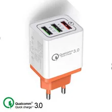 

Universal 18 W USB Quick charge 3.0 5V 3A for Iphone 7 8 EU US Plug Mobile Phone Fast charger charging for Samsug s8 s9 Huawei