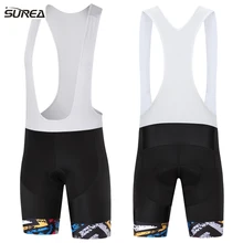 Surea нагрудник шорты для велоспорта ciclismo pro team bicicleta maillot bike ropa mtb Одежда для велосипедного спорта