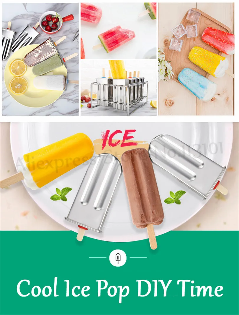Sorvete Molde de Picolé Verão Gelo Pops
