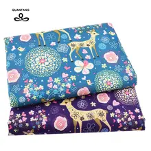 QUANFANG хлопок и лен с принтом ткань для лоскутное шитье DIY шитье диван скатерти мебельный чехол тканевый материал метр