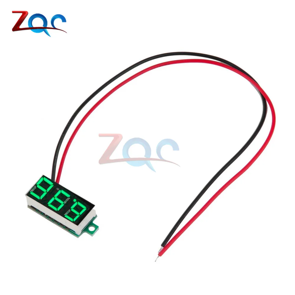 0,36 дюймов DC 4,7-32 в 2 провода мини-разряд дисплей Вольтметр Мини светодиодный цифровой Панель Вольт Напряжение метр инструмент автомобиль 12 В 24 В