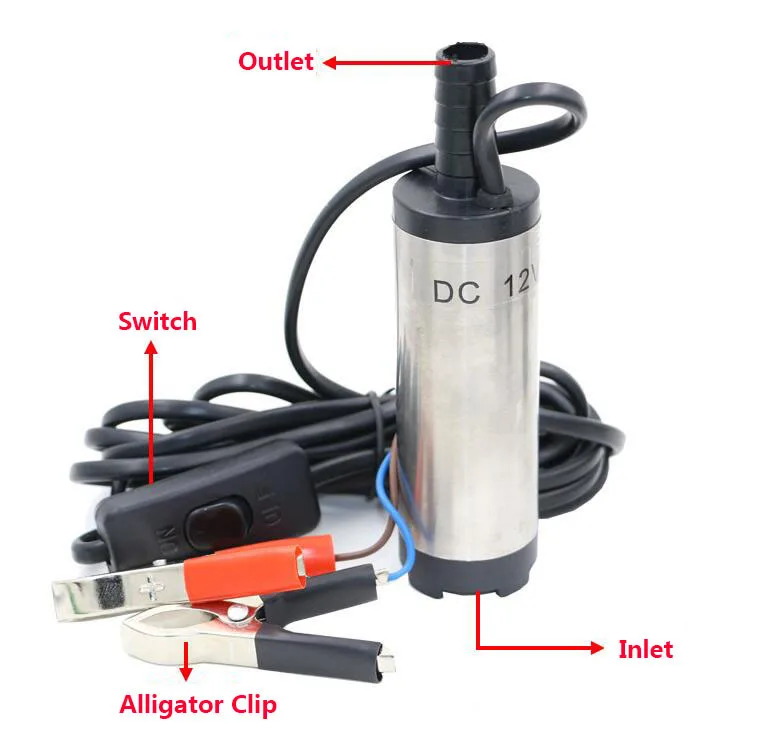 acampamento portátil com interruptor diâmetro da bomba