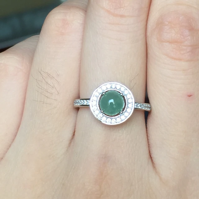 round jade rings for women halo 6mm jadeite 925 sterling silver jewelry dropshipping wedding gift for - Jade Wedding Ring round jade rings for women halo 6mm jadeite 925 sterling silver jewelry dropshipping wedding gift for - Jade Wedding Ring