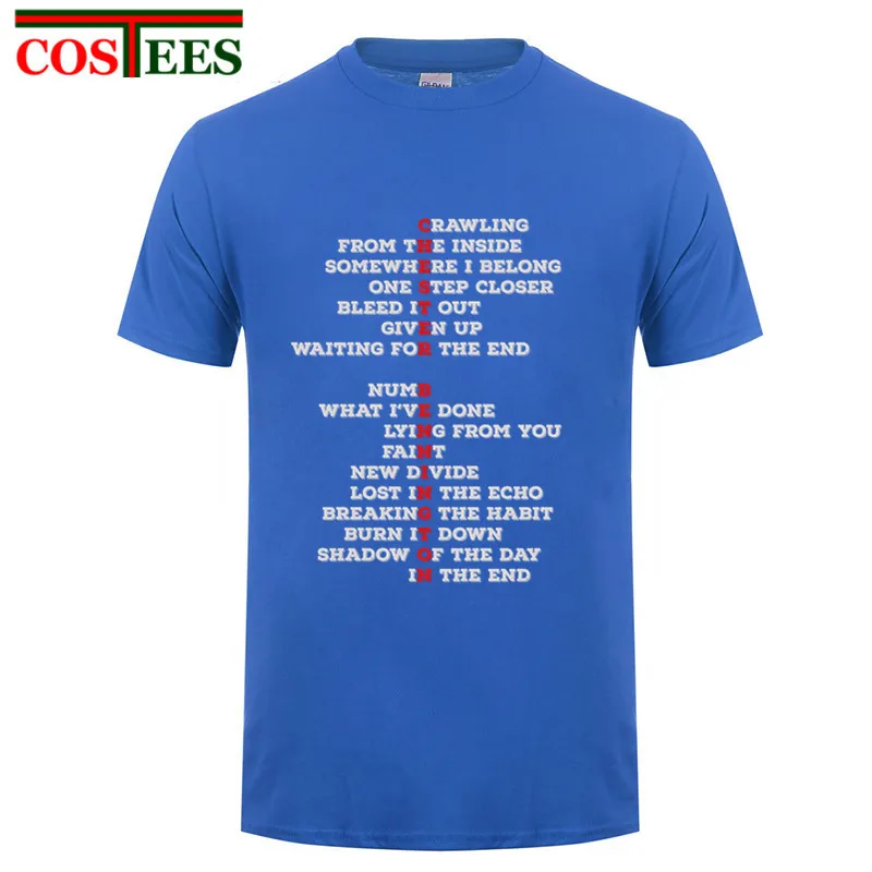 Stylish mens clothing Chester Bennington T-Shirts Men Cheap and Fine Linkin Cool Park Create Tee Shirt Short-Sleeve Costume Tops