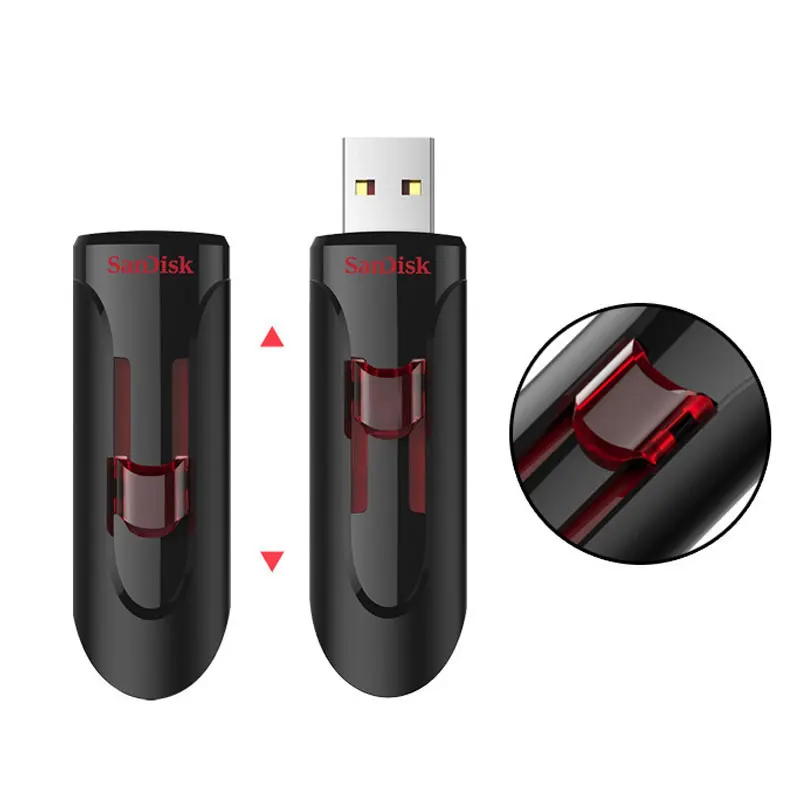 USB флеш-накопитель SanDisk, USB 3,0, флеш-накопитель 256 ГБ, 128 ГБ, 64 ГБ, 32 ГБ, 16 ГБ, флеш-накопитель - Цвет: SDCZ600