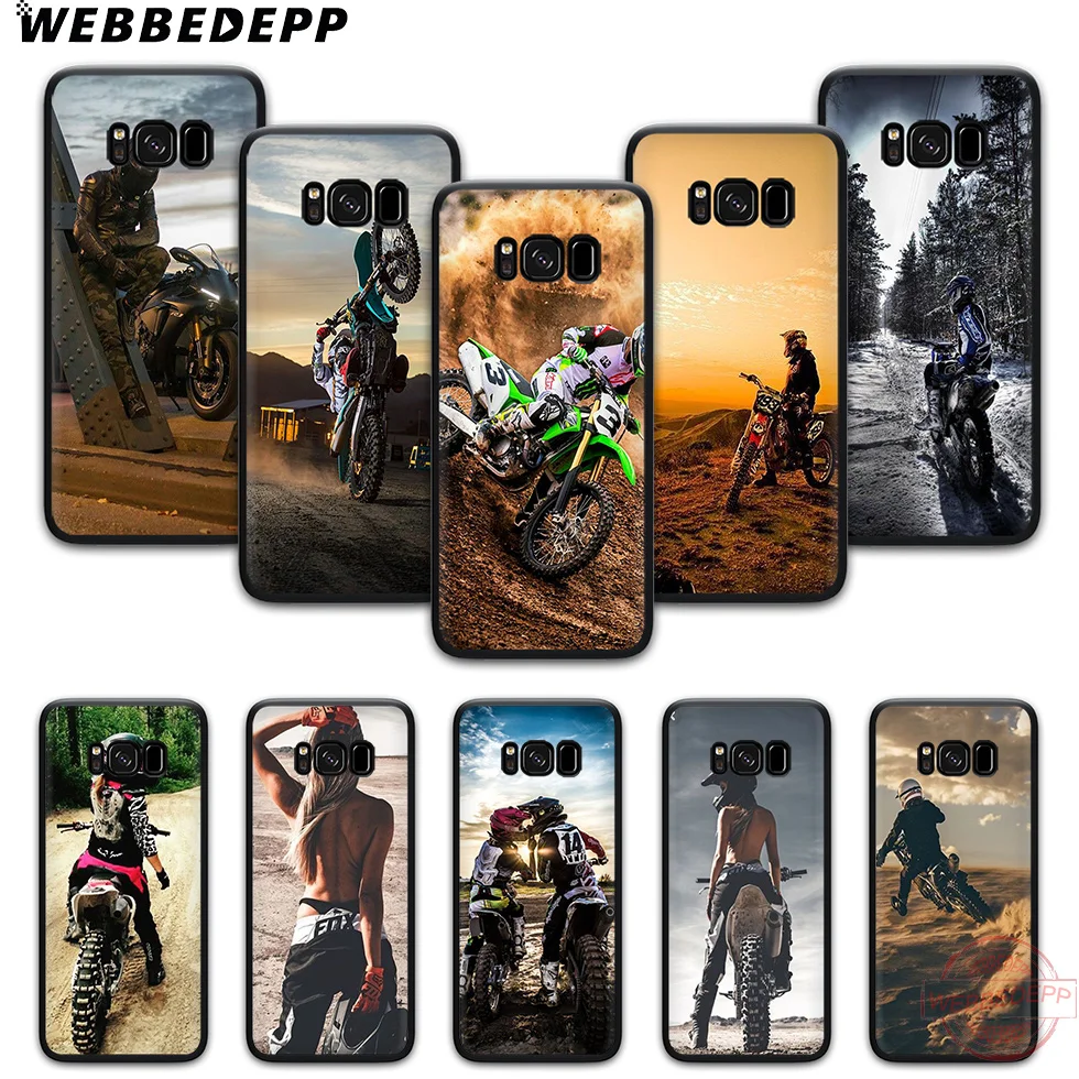 WEBBEDEPP Motocross motocross classic Soft Phone Case for Samsung S6 S7 Edge S8 S9 S10 Plus J4 J6 J7 J8 Note8 9 10 |