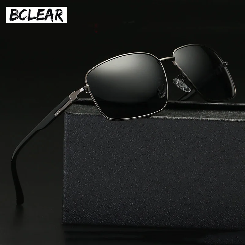 

BCLEAR Classic men polarized sunglasses metal frame trend sunglasses fashion driving mirror glasses 17060