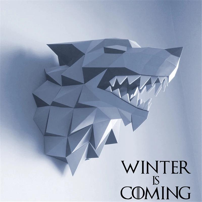 Game Of Thrones 3d Paper Puzzles Direwolf House Stark A Song Of