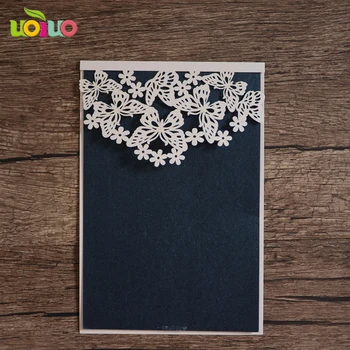 

20pc Wholesale Luxury Handmade Decoration laser Greeting Wedding Invitation Card