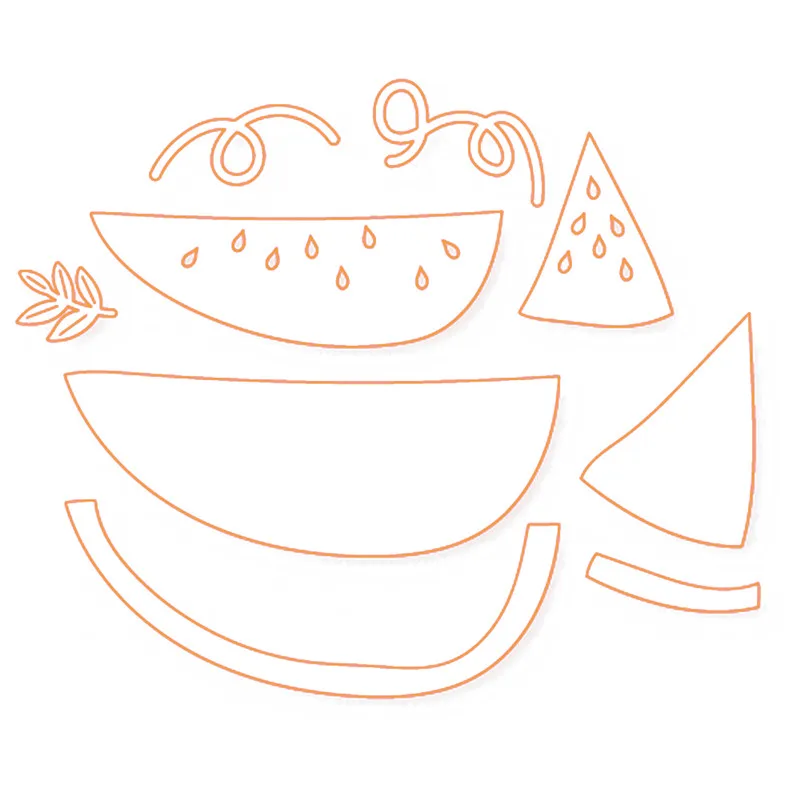 

Eastshape Die Cutting Cute Fruit Watermelon Metal DIY Decorative Embossing Scrapbooking Craft Card Stencil New Paper Template