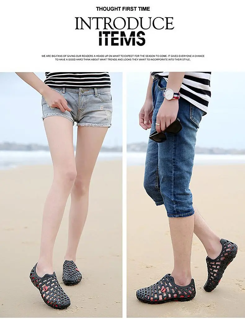 1 (59)Hollow Wading Shoes Breathable Aqua Shoes Beach Sandals Adult Slippers Sport Upstream Shoes Women Diving Socks 