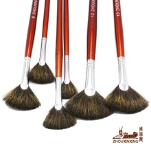 Высокая-класс, норка, 6 шт./партия рыбий хвост вентилятора форма акварель гуашь акриловой живописи ручка художник кисти для живописи маслом товары для рукоделия