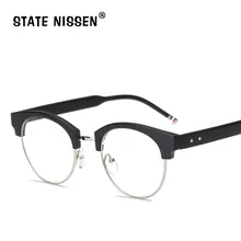 Состояние Ниссен модные женские туфли Очки Рамки Винтаж оптический близорукость поддельные Очки Рамки Брендовая Дизайнерская обувь глаз Очки Рамки Для мужчин Clear