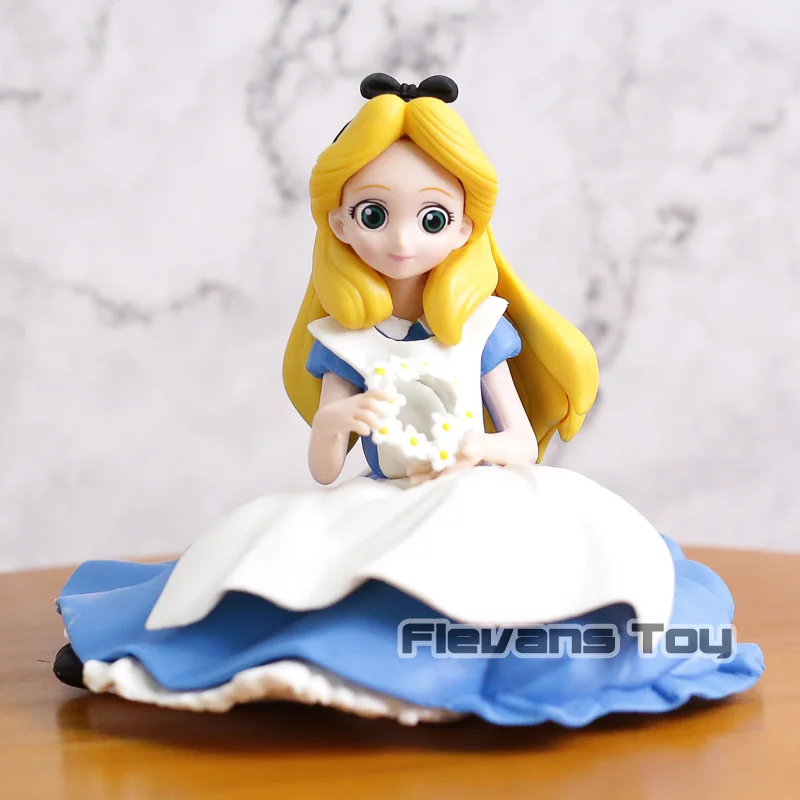 Дешево Алиса в стране чудес Q Posket символов Crystalux Alice ПВХ цифра игрушка принцесса куклы Banpresto