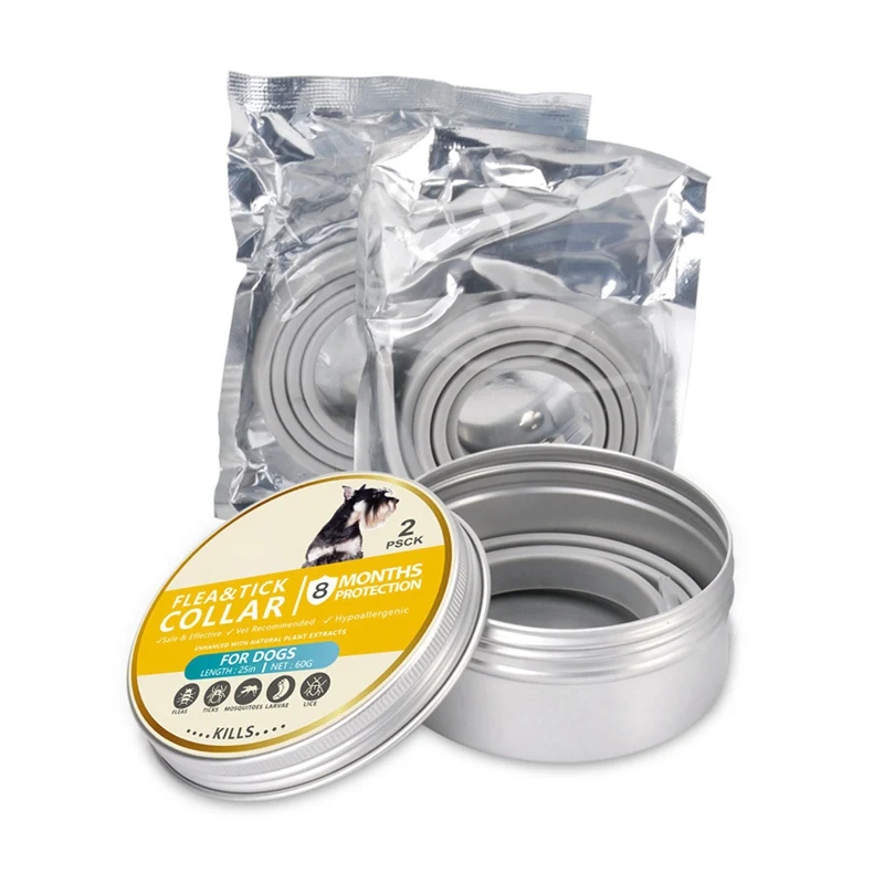 

2 Pcs/lot Pet Natural Essential Oils Collar for Controlling Flea, Dogs Safe Friendly Necklace Pest Treatment Solution