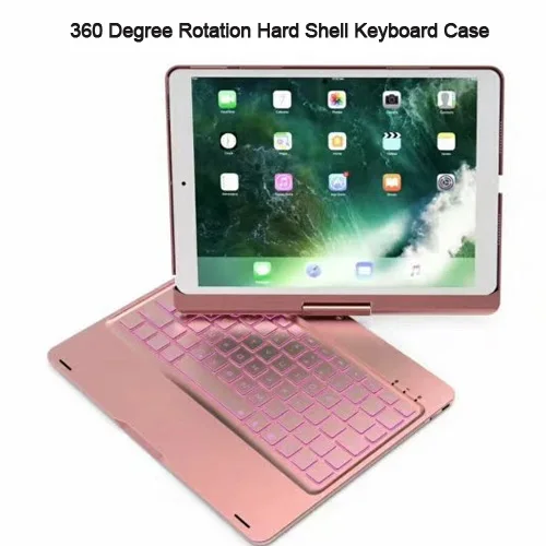 Witsp@ d-для iPad Air 3rd Gen/iPad Pro 10," алюминиевый корпус умный чехол-книжка с 7 цветами с подсветкой, Автоматический Режим сна/пробуждения - Цвет: Rose