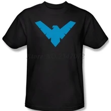 Бэтмен Робин классический Nightwing Symbol Лицензированная футболка мужские летние хлопковые футболки 4XL 5XL европейский размер