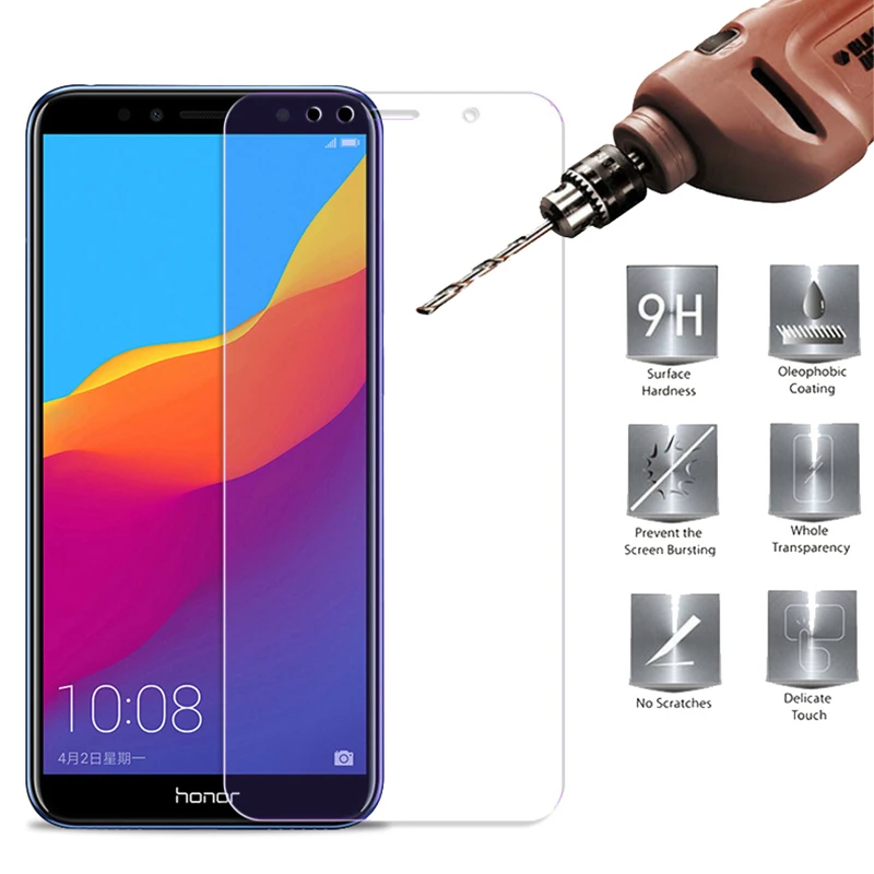 Для huawei Honor 7X Стекло на 10 Экран протектор 8C 8X9 8 Lite защитный Honer C8 X8 X7 7 C X свет