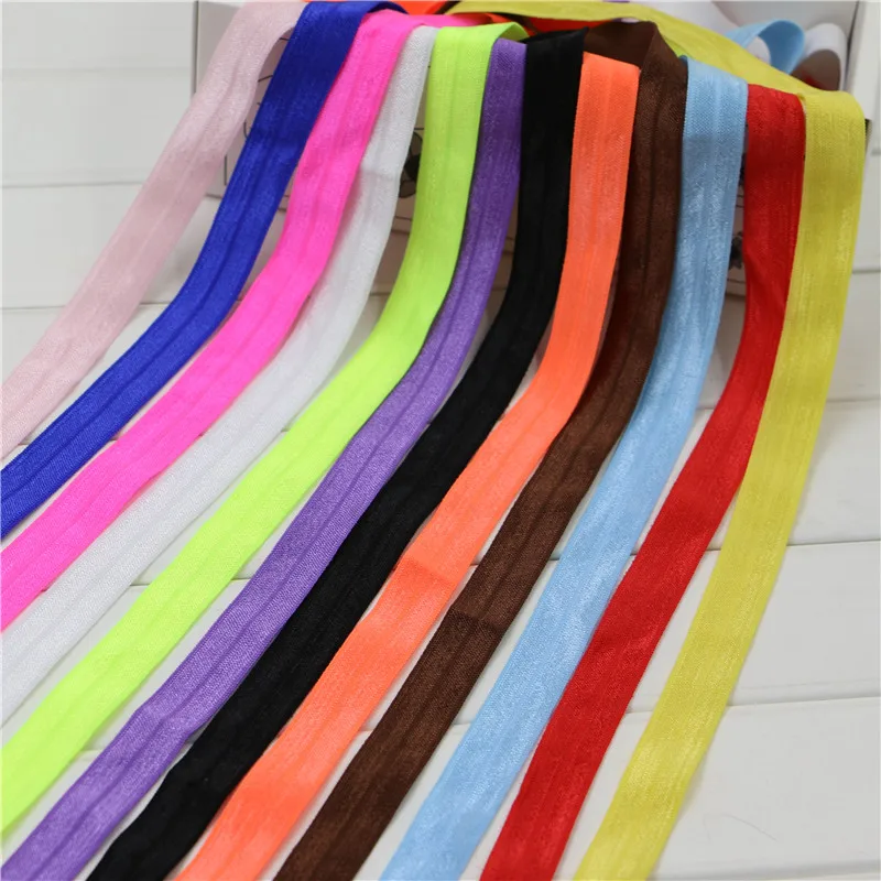 

colored elastic ribbon hairband Tie 5/8 inch 15mmblack white silver gold gift packing lace ribbon 10yard/lot Boud edage belt